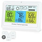 Stacja pogodowa z trzema czujnikami