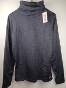 Bluzka sportowa TCA M grafitowa longsleeve komin treningowa fitness