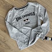 Szara klasyczna basic bluza Karl Lagerfeld M
