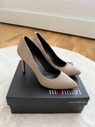 Beżowe Czółenka Monnari szpilki ze szpicem 38