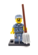 Lego Minifigures col15-9 - Janitor Woźny / series 15