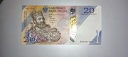 Banknot 20 zł tysiąc lecie konotacji Bolesława Chrobrego 