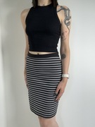 Czarno-biała spódnica w paski rozm. S Tom&Rose