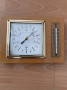 Unikat Barometr i termometr drewniany marki Förster DDR PRL