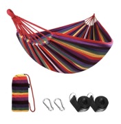 Hamak Dwuosobowy Turystyczny Ogrodowy Huśtawka Pokrowiec 270x150cm