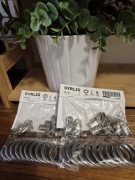 Mocowanie zasłon SYRLIG IKEA Kółko z żabką i haczykiem