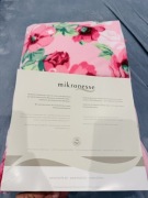 Komplet pościeli z mikrowłókna polarowego róż kwiaty zestaw 1 kpl 4 el
