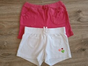 2 x Spodenki krótkie dziewczęce Crazy 8 rozm. 98/104  - 3/4 lata