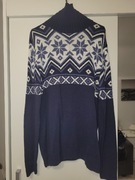 Męski sweter gruby ciepły golf r.L