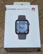 Smartwatch Huawei Watch Fit 3 Czarny Komplet 2 Paski Folia GWAR 08.2026