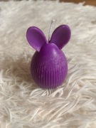 Ręcznie robiona świeczka sojowa - wielkanocny zając