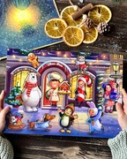 Duża drewniana układanka świąteczna-4