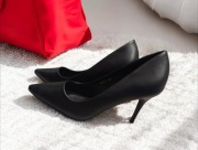 Buty szpilki czarne obcas klasyczne matowe 36 38 41 