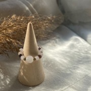 Pierścionek Miłości z Kamieni Naturalnych: Rubin, Szafir i Kwarc Różowy