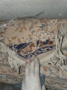 Dywan vintage retro PRL Boho kremowy