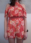 Kombinezon letni wiosenny w kwiaty Amisu 34 XS