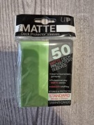 ULTRA PRO: DECK PROTECTOR SLEEVES MATTE GREEN 50 SZTUK 66 X 91MM