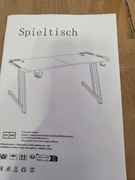 Biurko Gamingowe czarne z ledami