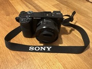 SONY A6100 body + 16-50mm + filtry + akumulatory + ładowarka + karta