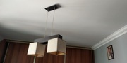 Lampa wisząca. Kolor brąz/beż.