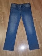 Nowe spodnie damskie jeansowe z elastanem, niebieskie, rozmiar 46 XXL