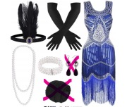 Sukienka w stylu lat 20.30. XX wieku FLAPPER GATSBY+AKCESORIA