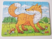 Goki puzzle drewniane lisek