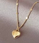 Naszyjnik z sercem złoty łańcuszek