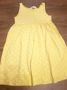 H&M BAWEŁNIANA SUKIENKA GROSZKI 122/128