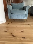 Fotel niebieski z poduszką