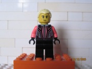 LEGO figurka City używana - kierowca wyścigowy mężczyzna. Dobry stan