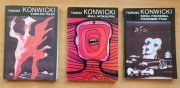 Zestaw trzech książek Tadeusza Konwickiego