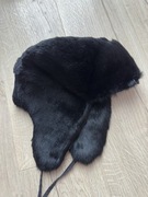 Ochnik czapka uszatka futro naturalne L nowa