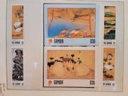Gambia 2001 Mi 4267-310 +bloki 544-8 ptaki kwiat pies komplet 95€ idealny 