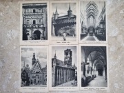 9 pocztówek z miast polskich, koniec lat 40-tych