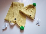 Goyo ( Gobi) cashmere nowy komplet czapka+szalik 100% kaszmir 7-8 lat