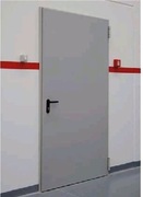 Drzwi metalowe techniczne 90 szare