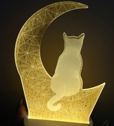 Lampka nocna KOT KSIĘŻYC