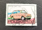 Stary znaczek pocztowy Polska FSM Fiat 126 p