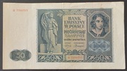 Polska - BANKNOT - 50 złotych 1941 seria B