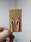 Kolczyki lizaki laski cukrowe