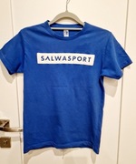 T-shirt niebieski 9-11 lat Salwasport koszulka z krótkim rękawem 146
