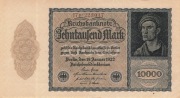 Niemcy 10000 marek Reichsbanknote 1922 P.72(1) Germany -UNC