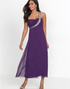 ELEGANCKA SUKNIA WIECZOROWA Z CYRKONIAMI 36 S