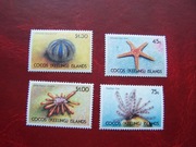 Wyspy Kokosowe 1991 MNH Mi. 245/48 Fauna Koralowce