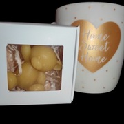 Naturalna świeca z wosku pszczelego – wolnostojąca "Miś Hey"