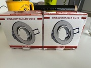 ZESTAW 2xLED GU10 6W OPRAWA Aluminium Okrągła