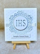 Kartka komunijna ręcznie robiona,