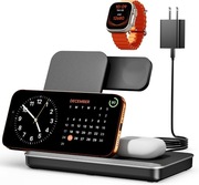 Ładowarka indukcyjna 3w1 iPhone Watch AirPods 15W składana