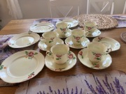 Serwis kawowy angielski 1930-50r Home made.